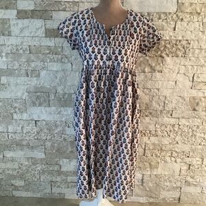 Anokhi Multi-Colored Floral Dress